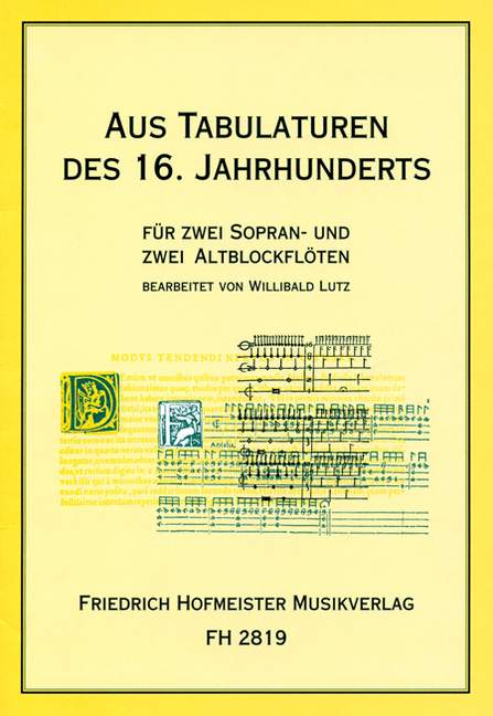 Aus Tabulaturen des 16. Jahrhunderts