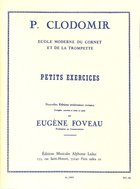 Petits exercices pour cornet ou