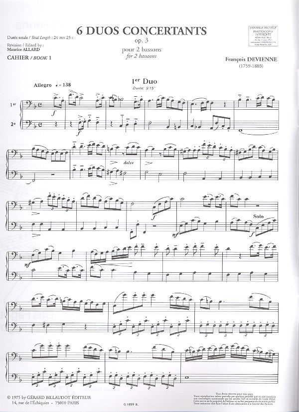 6 duos concertants vol.1 op.3 (1-3)
