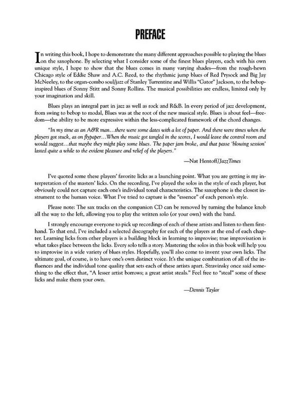 Blues Saxophone (+CD): an in-depth