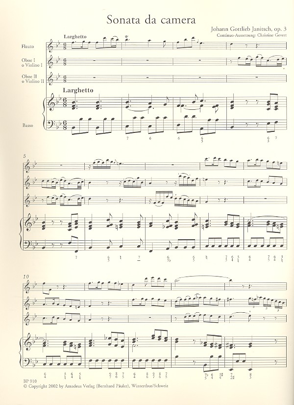 Sonate B-Dur op.3