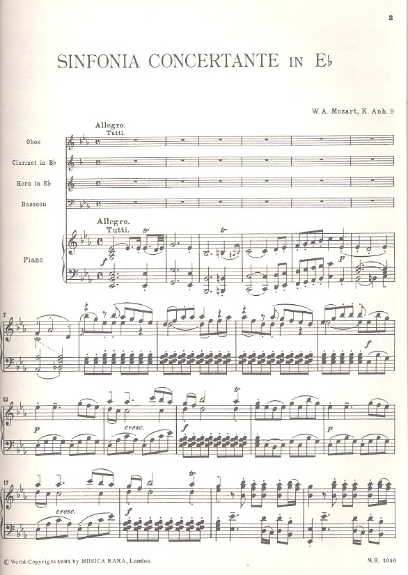 Sinfonia concertante Es-Dur KVanh9