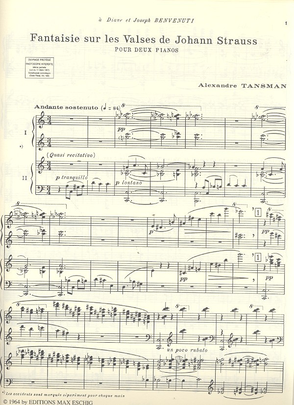 Fantaisie sur les valses de