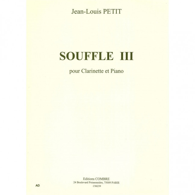 Souffle pour clarinette et piano