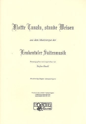 Flotte Tanzln staade Weisen aus dem Musiziergut