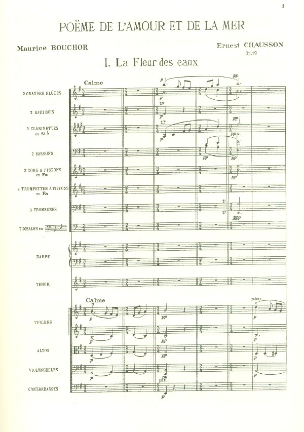 Poème de l'amour et de la mer op.19