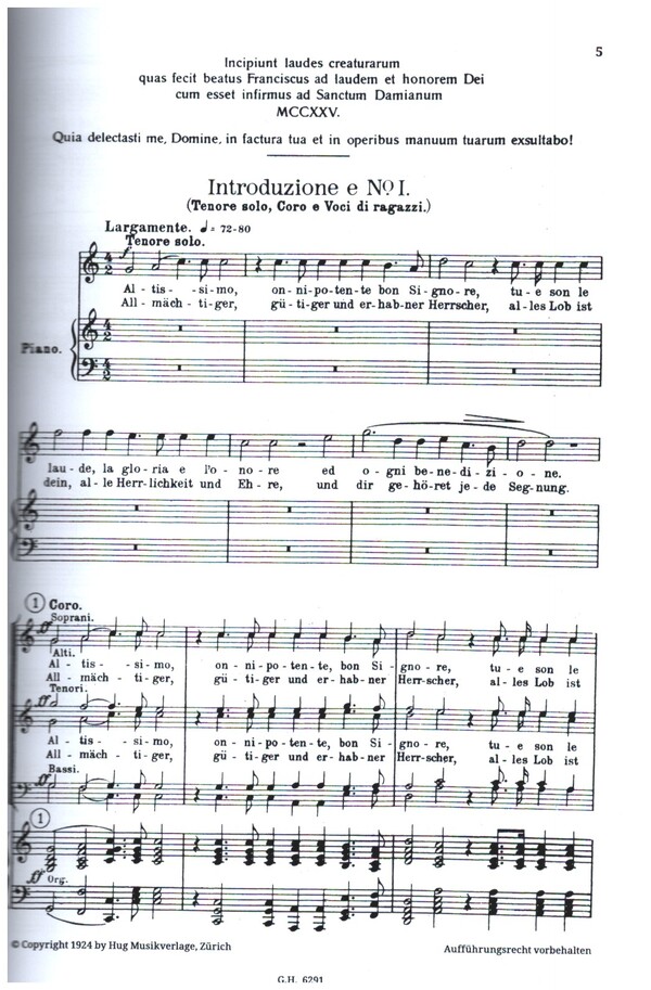 Le laudi op.25 