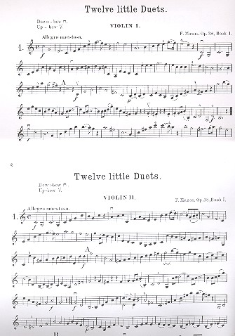 12 little Duets op.38 vol.1 (nos.1-6)
