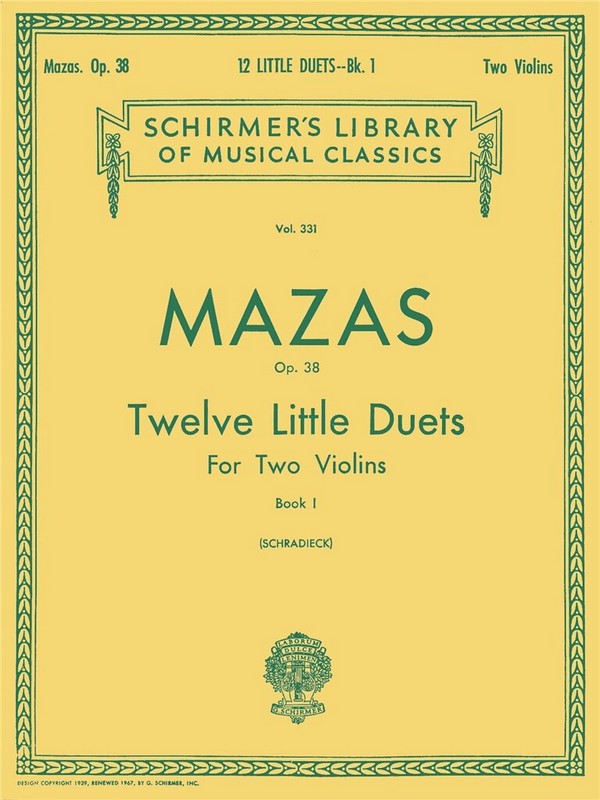 12 little Duets op.38 vol.1 (nos.1-6)