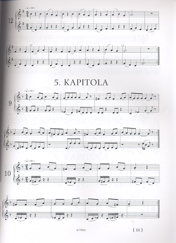 Flötenschule (tschech)  Klavierbegleitung