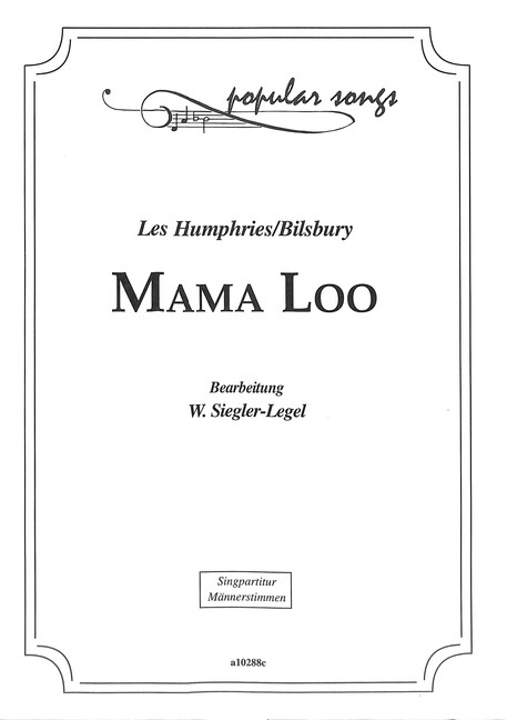 Mama Loo für Männerchor