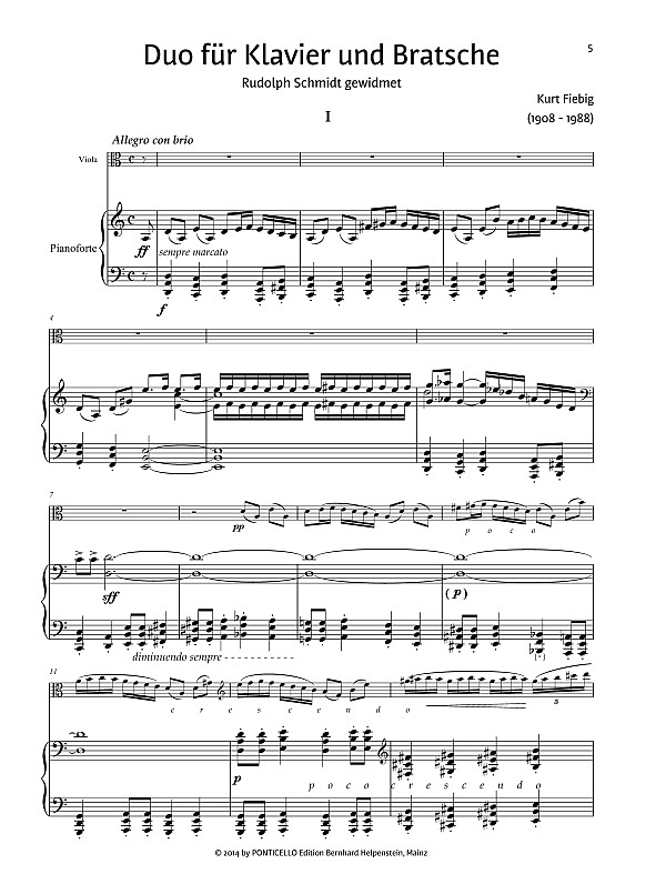Duo für Klavier und Bratsche
