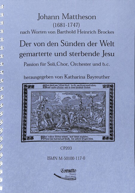 Der von den Sünden der Welt gemarterte und sterbende Jesu
