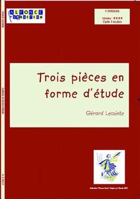 3 pieces en forme d'étude