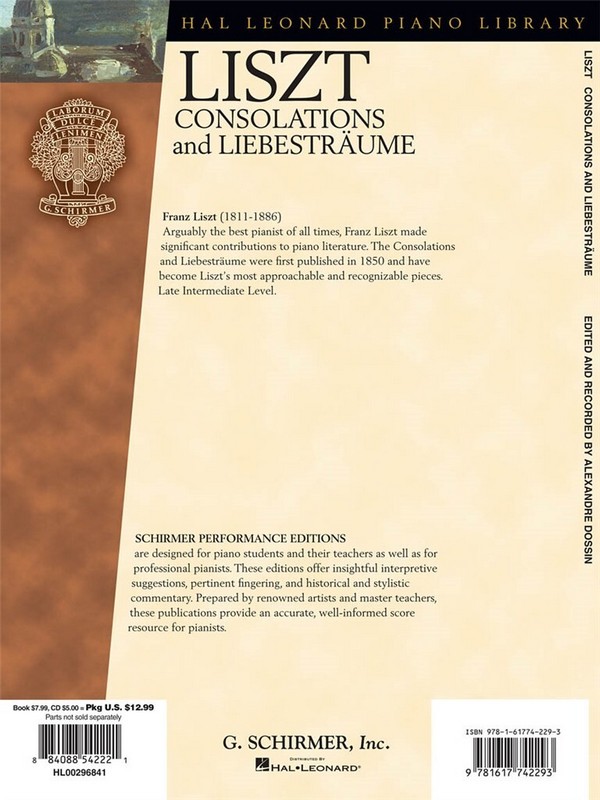 Consolations and Liebesträume (+ Online Audio)