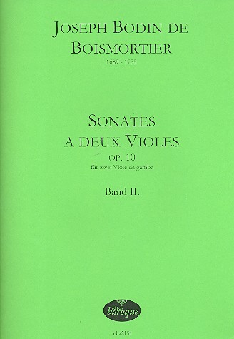 Sonates a deux violes op.10 (nos 4-6)