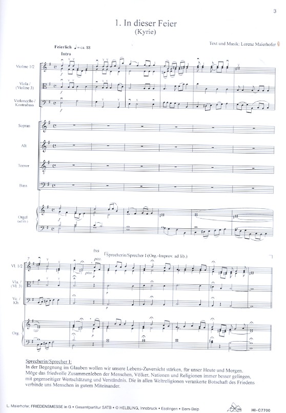 Friedensmesse in G