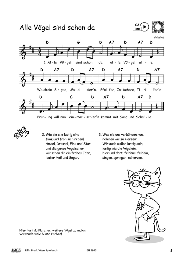 Lillis Blockflöten-Spielbuch (+QR-Codes)