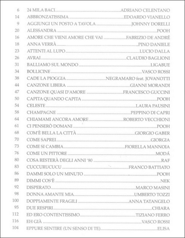 Canzone Italiana Volume 1