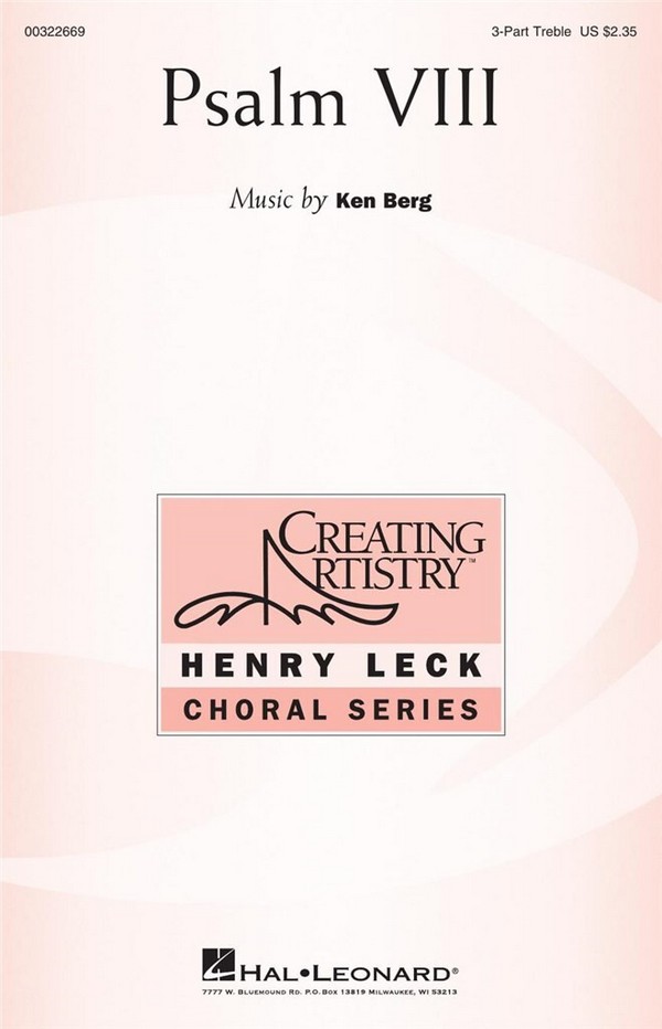 Ken Berg, Psalm VIII