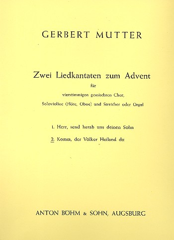Komm der Völker Heiland du