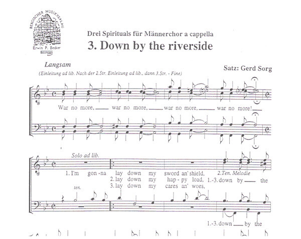 DOWN BY THE RIVERSIDE SPIRITUAL