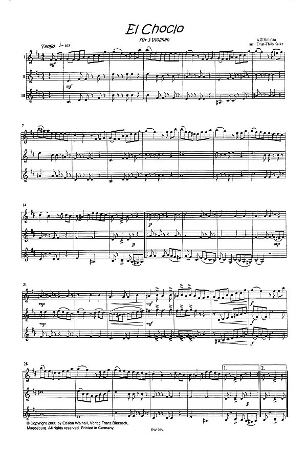 Tango, Mambo et cetera 