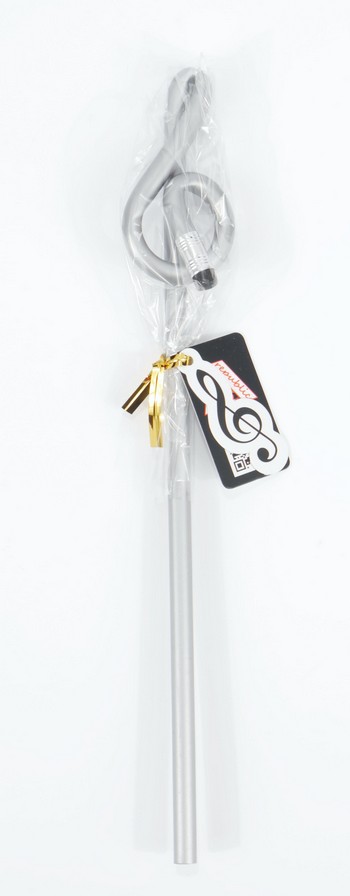 Bleistift Form Violinschlüssel silber Holz 24 cm