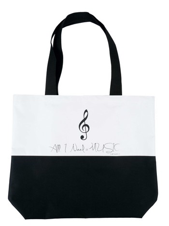 City Shopper Violinschlüssel All I need is music 45 x 37 x 12 cm