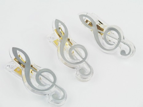 Klammer Violinschlüssel silber 7cm