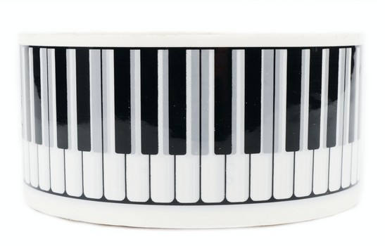 Klebeband Tastatur weiß ca. 66 Meter 5 cm breit