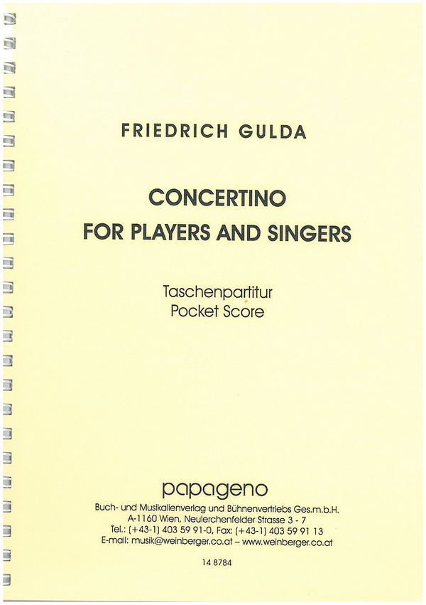 Concertino for players and singers