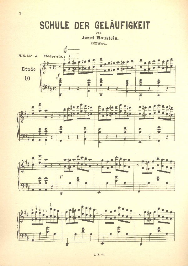 Schule der Geläufigkeit op.13 Band 3