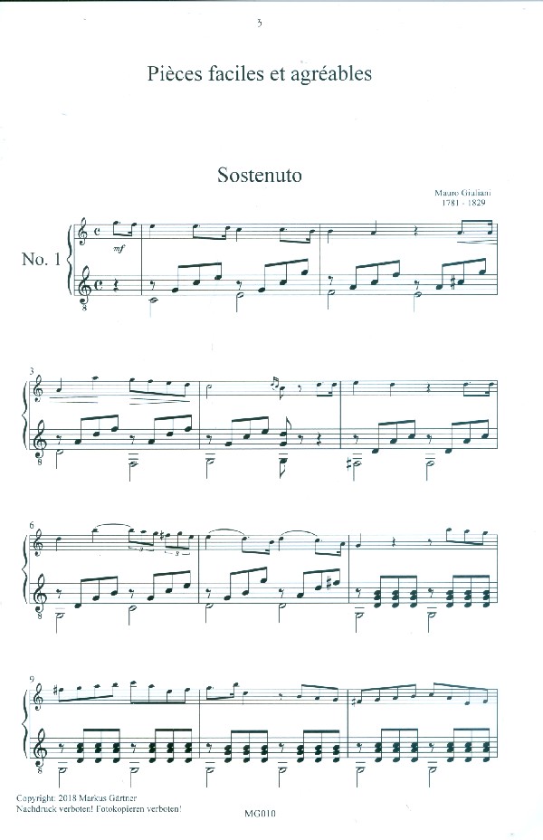 Pièces faciles et agréables op.74
