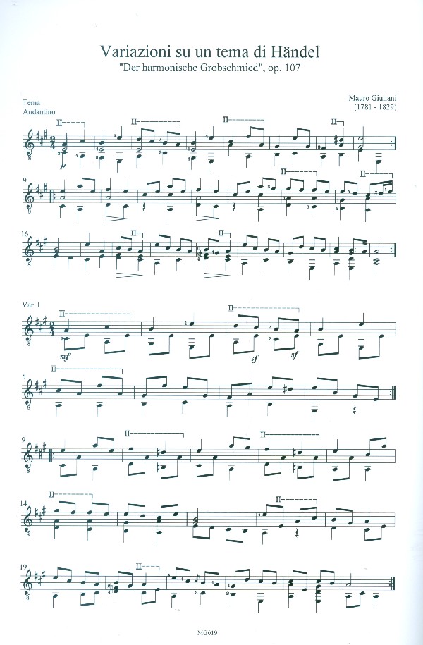 Variazioni su un tema di Händel op.107