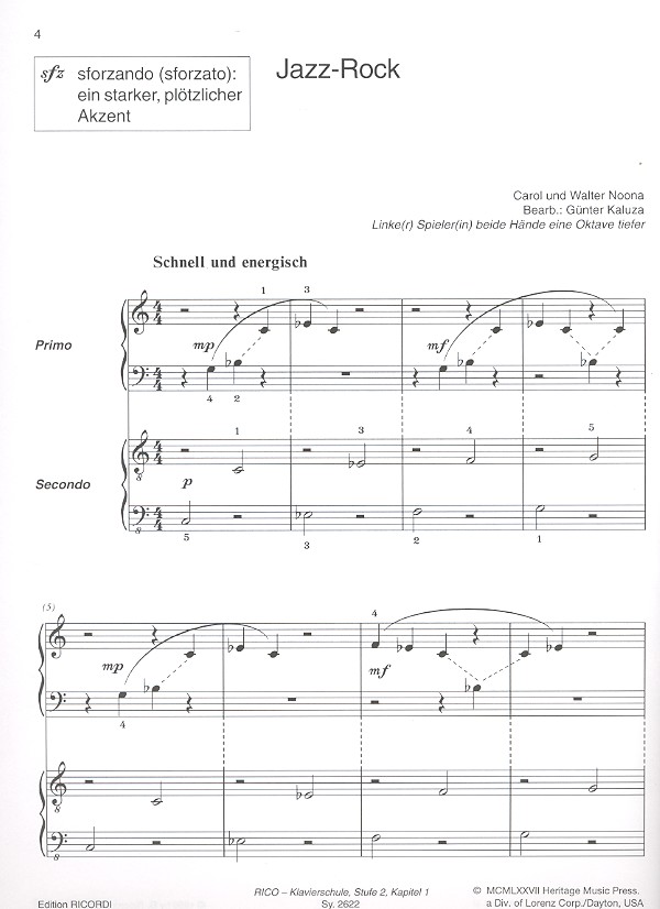 Rico und Rica spielen vierhändig