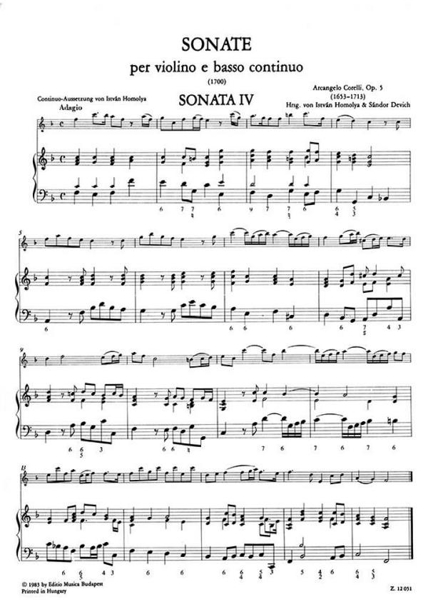 12 Sonate op.5 vol.1