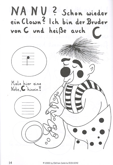 Der Notenclown Rätsel- und Malbuch