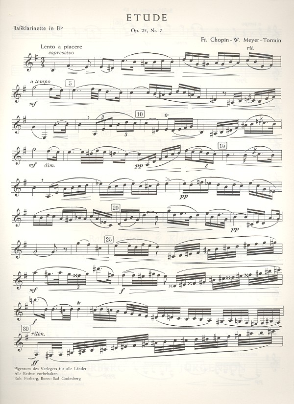 Etüde op.25,7 für