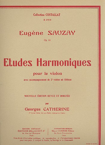 Etudes harmoniques op.14 pour violon