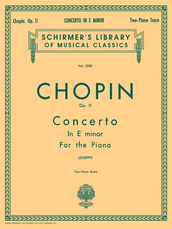 Concerto in e Minor op.11 for piano and