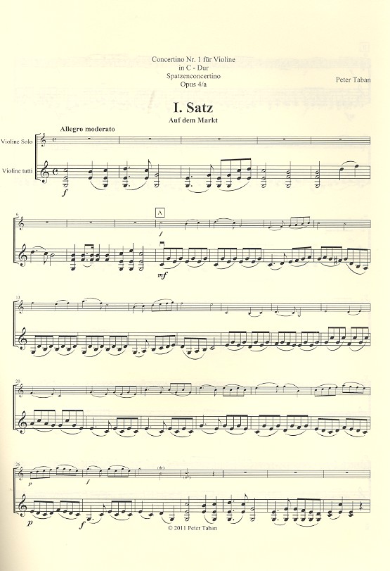 Concertino C-Dur Nr.1 op.4a