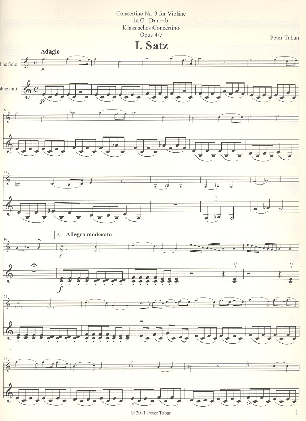 Concertino C-Dur Nr.3 op.4c