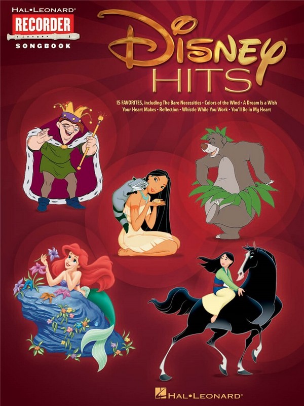 Disney Hits: for soprano recorder