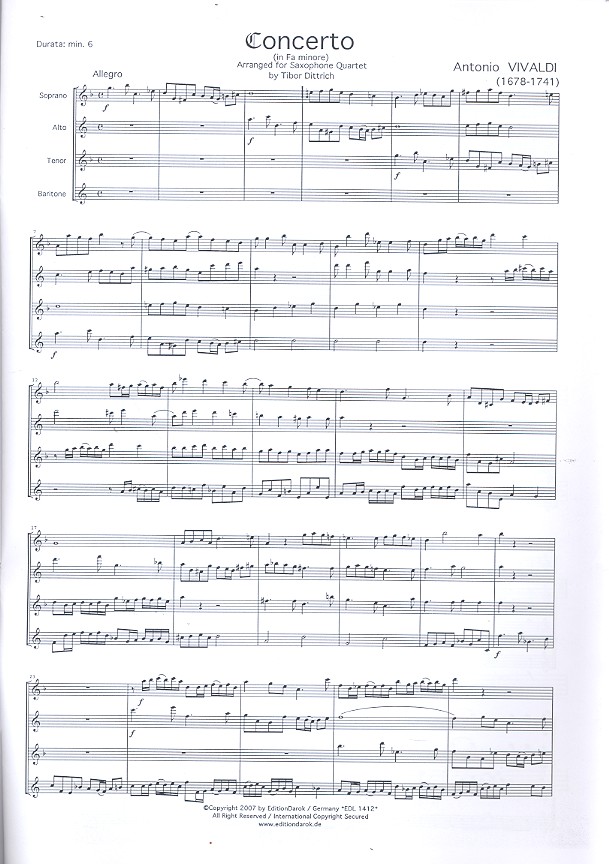 Concerto f minor
