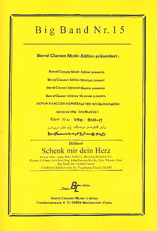 Schenk mir dein Herz: für Big Band