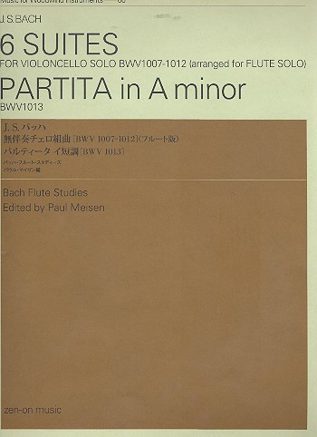6 Suiten  und  Partita a-Moll für Flöte