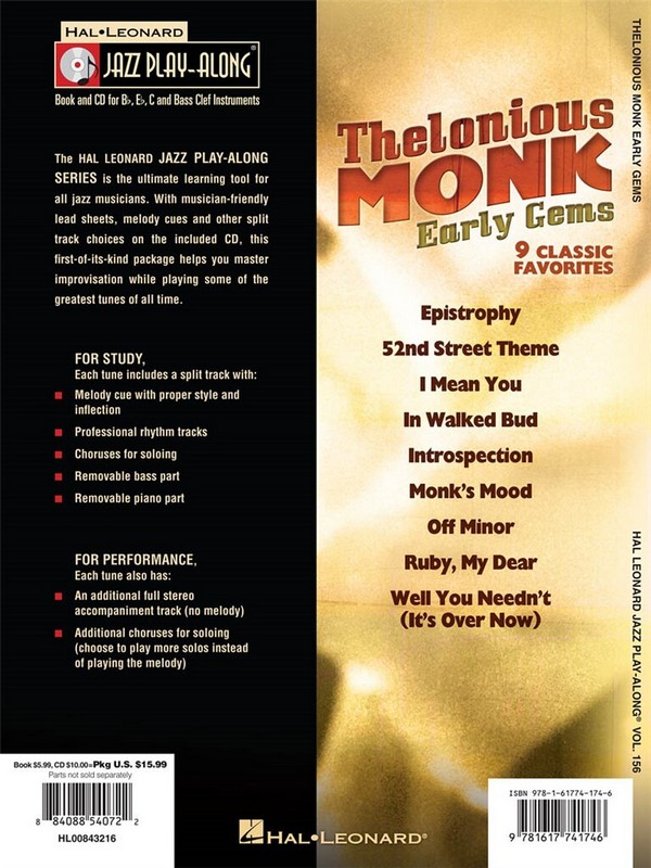 Thelonious Monk - Early Gems (+CD):