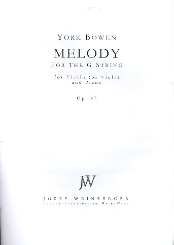 Melody for the G-String op.47 