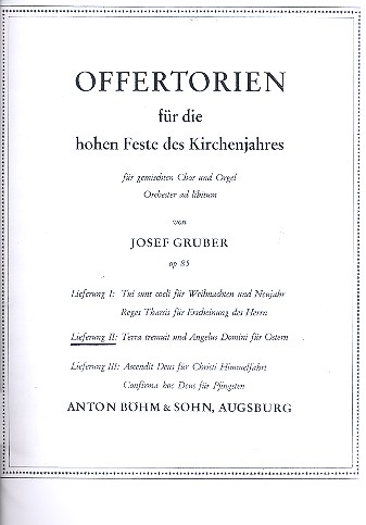 Terra tremuit  und  Angelus Domini